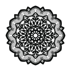 Hand drawn mandala. decoration in ethnic oriental  doodle ornament.