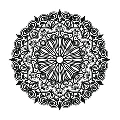 Hand drawn mandala. decoration in ethnic oriental  doodle ornament.
