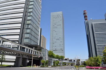 Naklejka premium Cityscape of Saitama New Urban Center, Saitama Prefecture, Japan