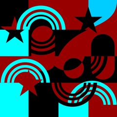abstract background with shape stars