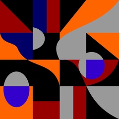 pattern with shapes background abstract
