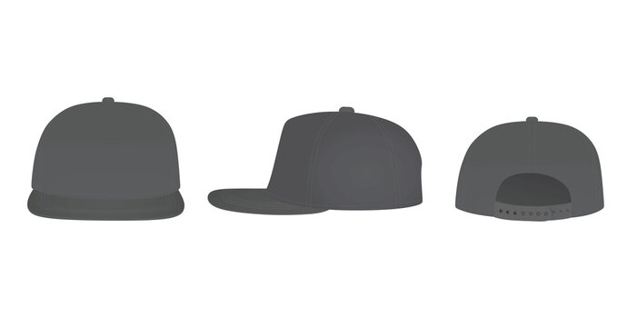 Grey baseball cap. vector illustration