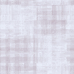 Seamless pattern of small plaids linen tiny textured illustration. Canvas or fabric texture imitation