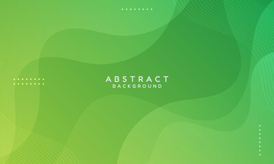 Abstract minimal background with green gradient. Fluid gradient shapes composition. Futuristic design posters