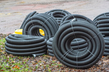 close up of pipes
