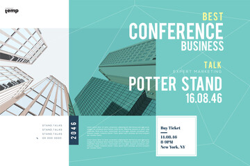 Conference Meeting Business Template Design Layout