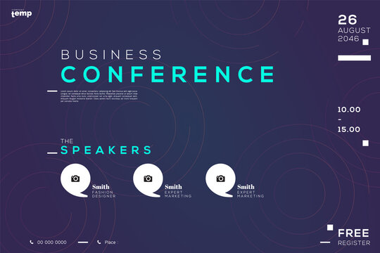 Conference Meeting Business Template Design Layout