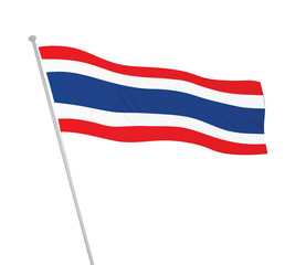 Thailand national flag. vector illustration