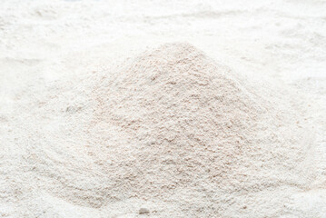 Fototapeta na wymiar Food background. Wholegrain flour, close-up.