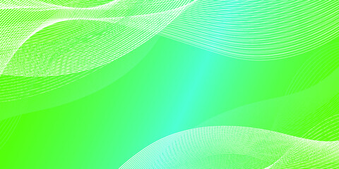 Green wave abstract background vector can be use cover, banner, wallpaper