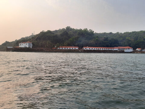 An evening image of the coastal hill in Goa. 