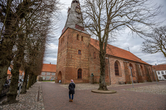 Denmark, Tonder, 05. March Denmark, Tonder. Here St. Nicholas Church, built in the year 1350