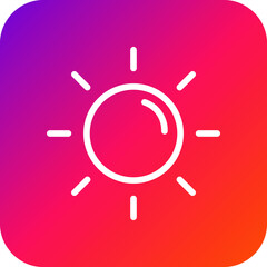 Sun Vector Icon Design Illustration