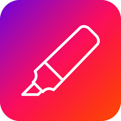 Marker Vector Icon Design Illustration