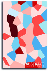 Mosaic portrait style painting. Abstract background. EPS 10.