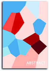 Mosaic portrait style painting. Abstract background. EPS 10.