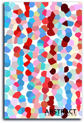 Mosaic portrait style painting. Abstract background. EPS 10.