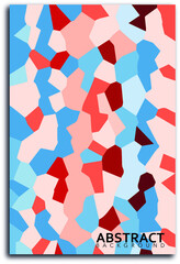 Mosaic portrait style painting. Abstract background. EPS 10.