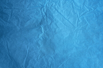 Blank Creased light navy blue color tissue wrap recycle paper texture minimalistic background