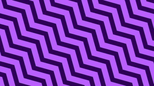 Animated abstract background with zigzags