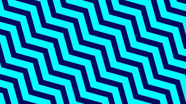 Animated abstract background with zigzags
