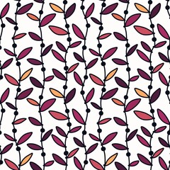 Simple floral seamless pattern with flowers for fabrics and cards and linens and kids and wrapping paper