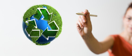 recycling modern grün