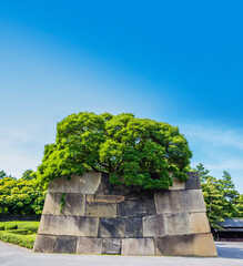 皇居の石垣　三の丸　石垣　石