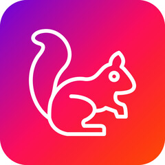 Squirrel Vector Icon Design Illustration