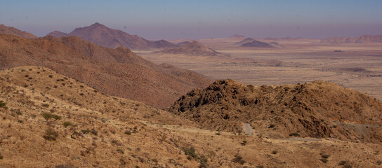 Fototapeta na wymiar Mountains in Spreetshoogte Pass, Namibia
