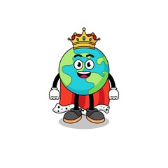 Mascot Illustration of earth king