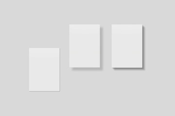 Fototapeta premium Blank paper for mockup. 3D Render. 