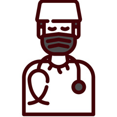 doctor one color icon