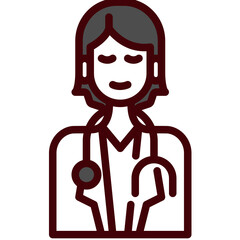 doctor one color icon