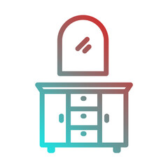 cupboard with mirror icon