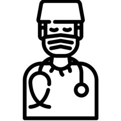 doctor line icon
