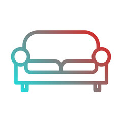 Plakat sofa icon
