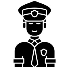 policeman solid icon
