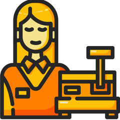 cashier Two Tone icon