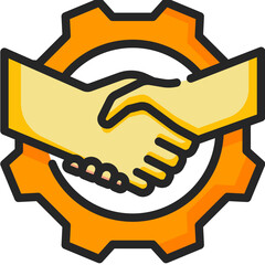 handshake Two Tone icon