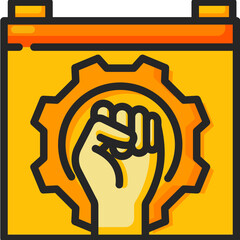 labor day Two Tone icon