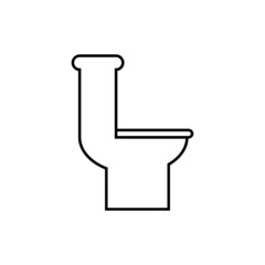 Toilet icon in line style