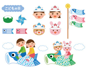 こどもの日　イラストセット