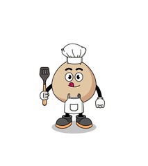 Mascot Illustration of money sack chef