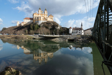 Benedictine Abbey in city Melk, Austria, UNESCO world cultural heritage site