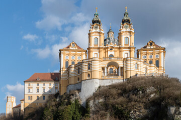 Fototapeta na wymiar Benedictine Abbey in city Melk, Austria, UNESCO world cultural heritage site