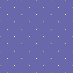Dots pattern seamless background of yellow and lilac color. Vector