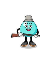 Cartoon Illustration of water hunter