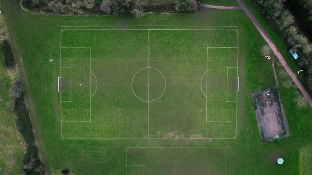 soccer football field and basketball court