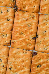  shortbread cookies with raisins pattern